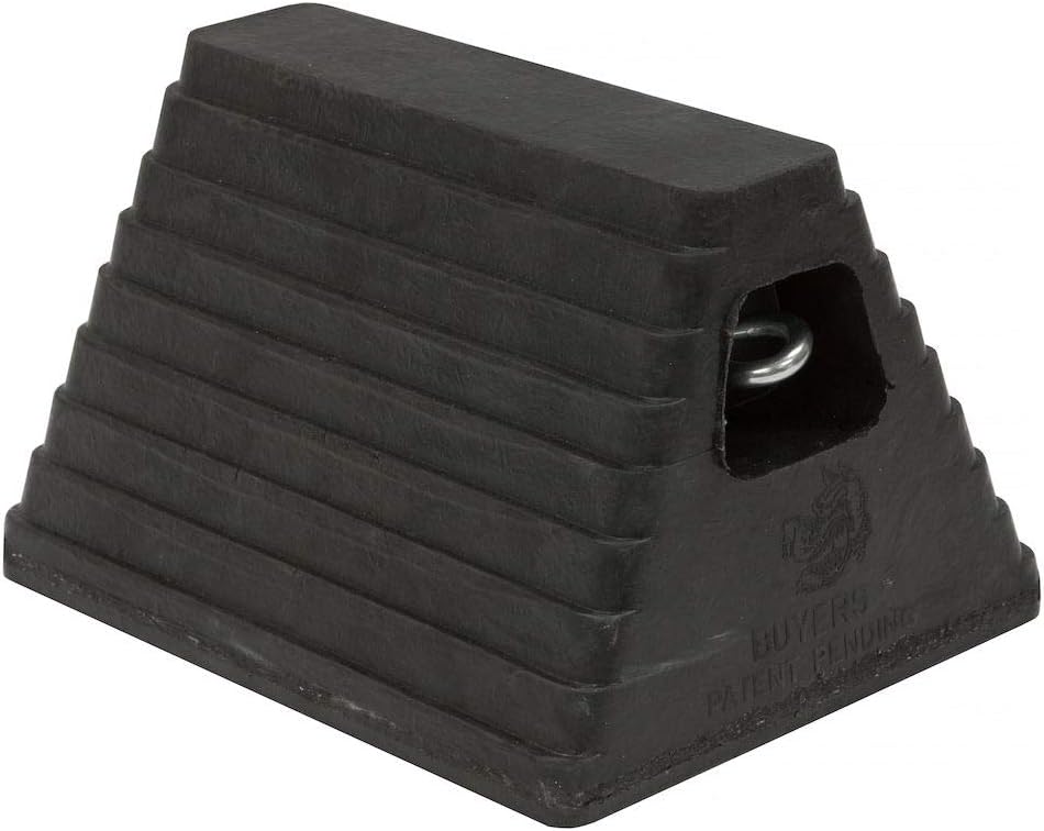 Buyers Products WC24483 Wheel Chock, Black/Yellow, 4 x 4 x 8 inches: Automotive