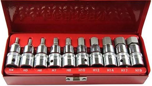 9PC 1/2" Drive BIT SOCKETS Set HEX/Allen Key