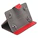 7 inch Tablet Protective Case,Stand Holder,Portable Foldable and Solid Stand Case,Compatible with All Universal 7 inch 16:9 Tablets PC(Red)