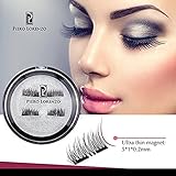 3D Magnetic False Eyelashes-Glue free Handmade Ultra-thin 0.2mm Reusable Natural Magnetic Eyelashes(4pcs)