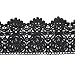 Trimscraft 3-1/2 Inches Wide in Black Cotton Embroidered Eyelet Lace Trim Ribbon for Garment Home Decor DIY Craft Supply by 5 Yards