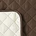 Collections Etc Reversible Quilted Furniture Protector Cover, Chocolate/Tan, Sofa