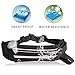 AOLERX Fanny Pack Crossbody Running Belt for Women & Men, Outdoor Sports Runner Waist Packs with Zipper Pockets, Hands-Free Wallets Phone Holder Slim Running Pouch Black