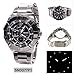 Seiko Black Dial Chronograph Black PVD Stainless Steel Mens Watch SNDD77