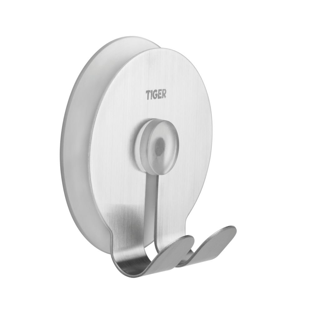 Tiger Hook Suction Cup, Metal, multicoloured, 3.8 x 6.5 x 6.8 cm