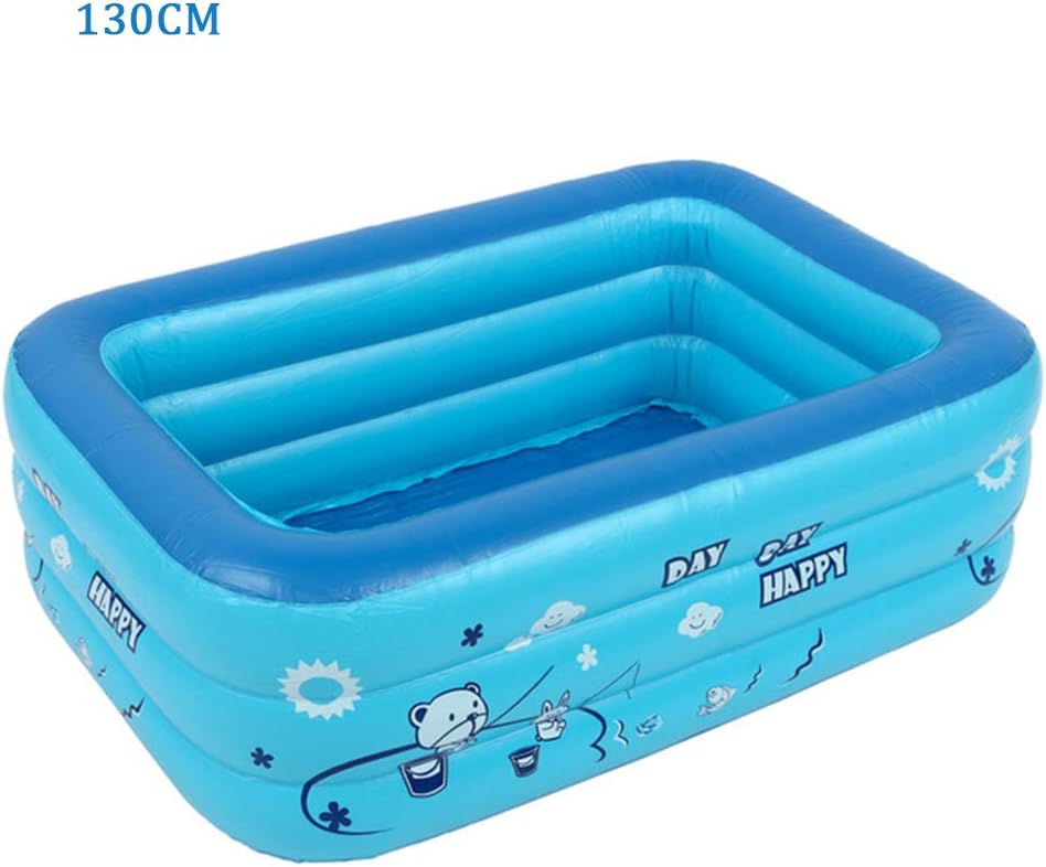 HEREB Inflatable Swimming Pools, Children Bathing Tub ,Inflatable Kiddie Pools, Rectangle Swimming Poo,Swim Center for Kids, Adults, Babies, Toddlers, Outdoor, Garden, Backyard