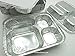 Disposable Aluminum 4 Compartment T.V Dinner Trays with Board Lid by Handi-Foil #4145L (10)