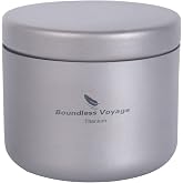 Boundless Voyage Titanium Small Tin Can Box Canister Tea Tins Coffee Tins Food Storage Container for Tea,Coffee, Herb, Candy, Chocolate, Sugar, Spices, Beans