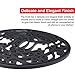 Silicone Trivet for Hot Dishes, Pots & Pans - Decorative Non Slip Mat 'Hot Ironworks' Design Gives a Rustic Charm Protective Pads for Kitchen Counter (7.5 in Round, 3-Set, Dark Gray)