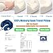 SAIREIDER Travel Pillow 100% Memory Foam Airplanes Neck Pillows -Prevent The Heads from Falling Forward Travel Neck Pillows with Sleep Mask and Earplugs (Navy Blue)
