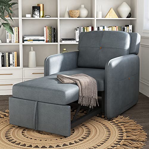HONBAY Convertible Sleeper Chair Bed 3in1 Pull Out Sleeper Chair with