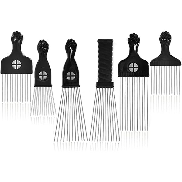 Afro Pick Aus Metall – Styling-Kamm Für Lockiges & Afro-Haar