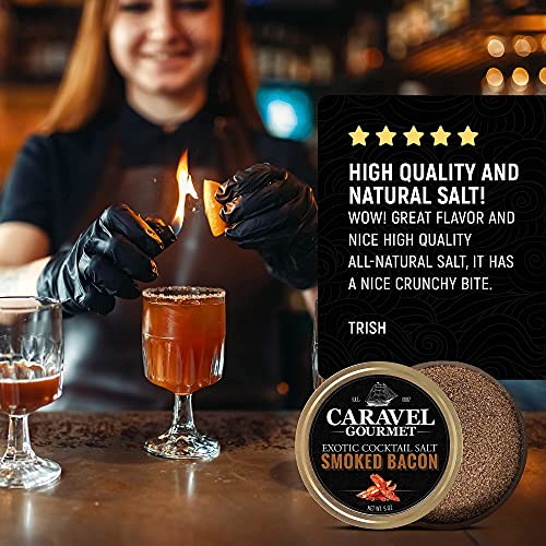 Smoked Bacon Exotic Cocktail Salt, GlutenFree Bacon Salt with Zero