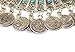 Zealmer Mens Beaded Antique Turkish Boho Coin Jewelry Tribal Ethnic Statement Bracelet Linked