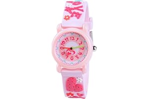 Venhoo Kids Watches Analog 3D Cartoon Waterproof Sport Children Toddler Wrist Watches Gifts for 3 4 5 6 7 8 9 10 11 12 Ages Girls Little Boys Child
