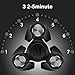 MECULE Fidget Spinner EDC Toy Premium Hand Spinner Durable ABS Original Design Tri Spinner Relieves Stress and Anxiety, Black
