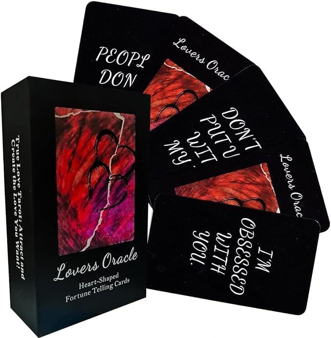 Love Oracle Cards,80 Love Tarot Cards Twin Flame Oracle Deck,Love Oracle Cards Deck Make Love Romantic,Tarot Cards with Message on Them Oracle Cards