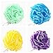 JCMASTER Shower Loofah Sponge Pouf, Large Bath Pouf Mesh Sponge for a Luxurious Bath, 75g, 4 Pack