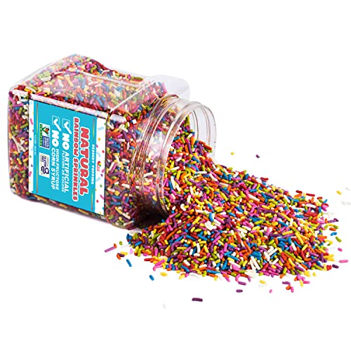 Dye Free Sprinkles 1 6 Pounds Vegan Rainbow Sprinkles All Natural Dye free sprinkles 1 6 pounds vegan rainbow sprinkles all natural