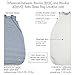 Woolino Ultimate Baby Sleep Sack - 4 Season Baby Wearable Blanket - Two-Way Zipper Adjustable Sleeping Bag - Merino Wool and Organic Cotton - Universal Size (2-24 Months) - Lilac