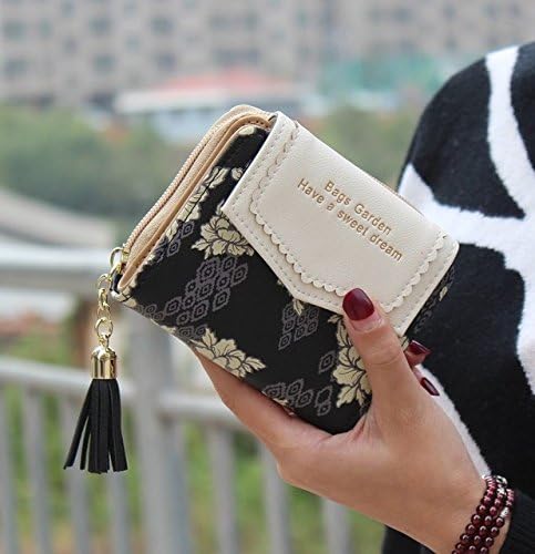 Muxplunt - Designer Luxury Women Wallet Purse Female Small walet cuzdan perse Portomonee portfolio lady short carteras[ black ]