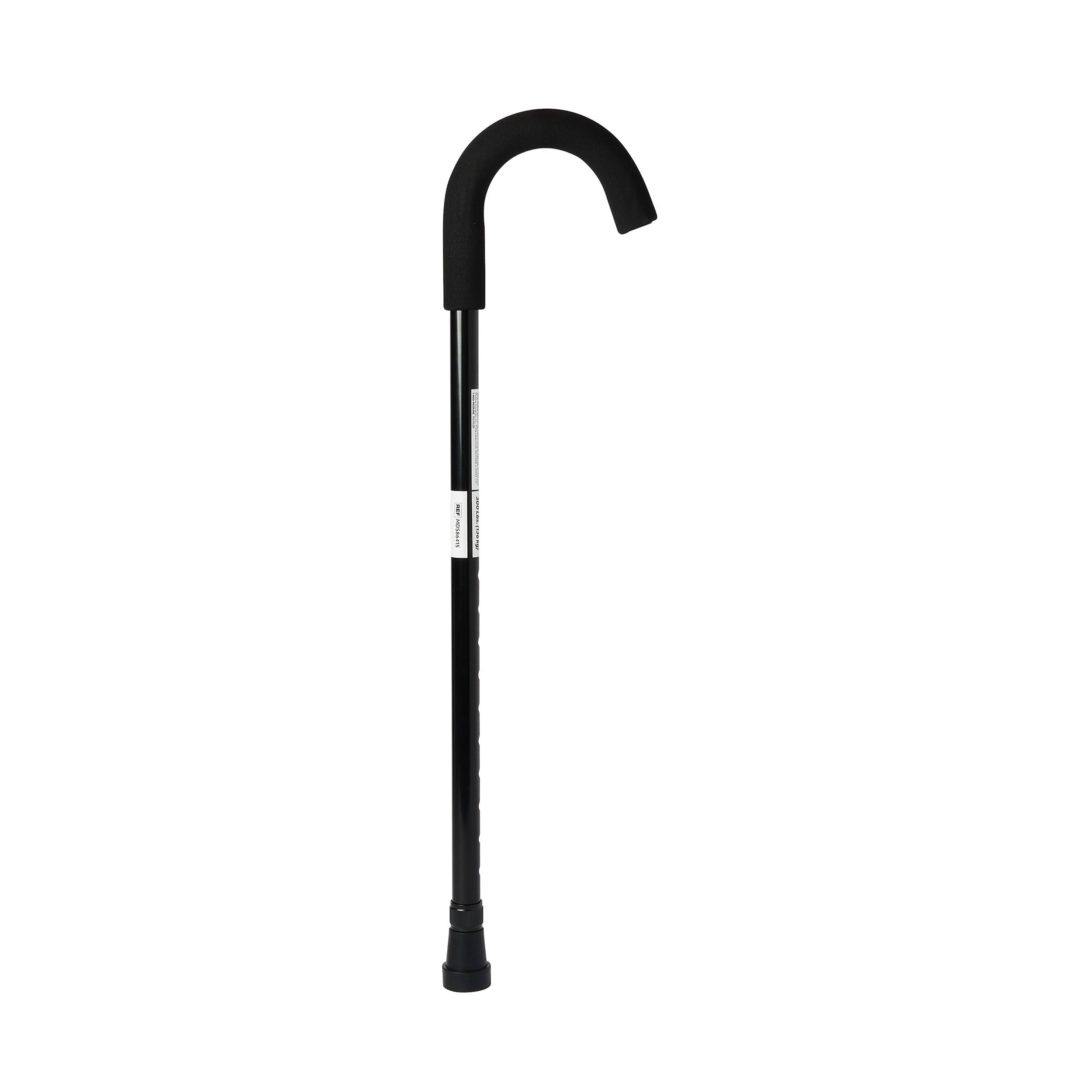 Medline Aluminum Cane Walking Aid is Portable & Lightweight, Helps Seniors & Adults with Balance, Knee Injuries, Leg Surgery Recovery & Mobility