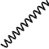 HOUYEE 100 Pcs Plastic Spiral Binding Coils,8mm (5/16"),4:1 Pitch,48 Loops | Coil Binding Spines, Spiral Binder Coils for Letter Size, 40 Sheets Capacity, for Office and School (Black)
