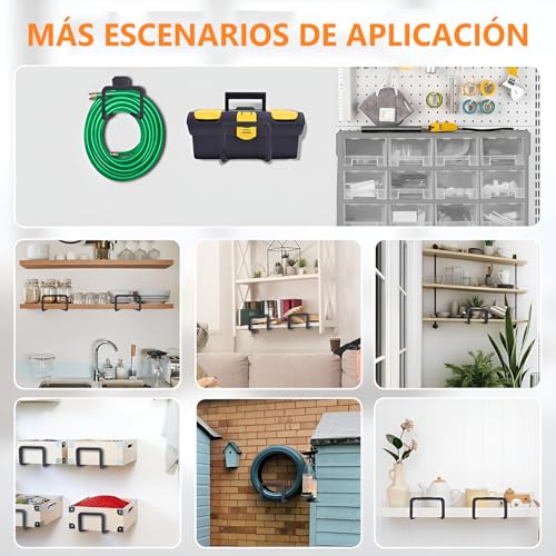 TRYXZSZ Soporte de Manguera de Jardín de Metal 2PCS, Porta Mangueras para Jardin, Porta Manguera, Antideslizante y Durable, Puede Soportar 100 kg, para Jardines, Garajes, Talleres, Tubería de Agua