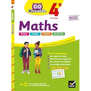 Maths 4e: cahier d’entraînement et de révision