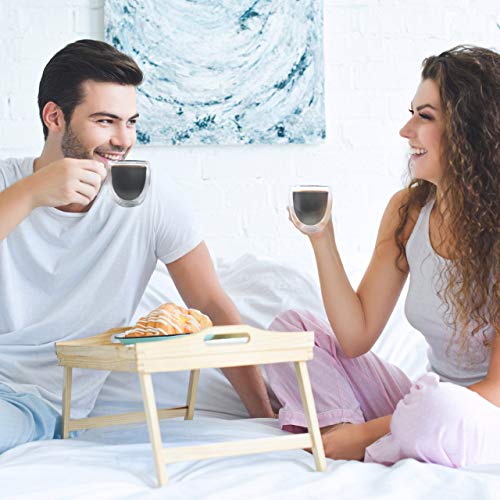 image for Vivien Lane Premium Espresso Cups - Set of 2 Double-Wall Insulated 5oz