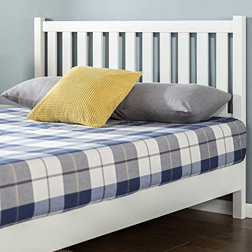 Zinus Deluxe Wood Platform Bed with Slatted Headboard / No Box Spring
