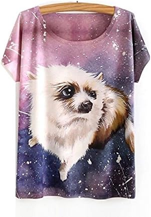 GARQEN Fashion Men Women 3D T Shirt Satan Cat Print Cute Cuddly Kittens Cloud Cats Casual T-Shirt Tops