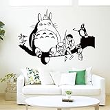 Fange DIY Removable My Neighbor Totoro Art Mural Vinyl Waterproof Wall Stickers Living Room Decor Decal Sticker 22.8''x16.5''