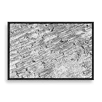 Framed Canvas Wall Art Rock and Corridor Canvas Prints Home Artwork Decoration for Living Room,Bedroom - 16x24 inches