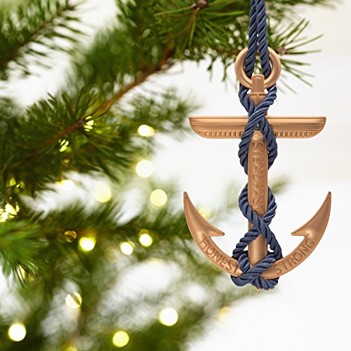 Hallmark Metal Signature Premium Anchor Ornament Beachfront Decor