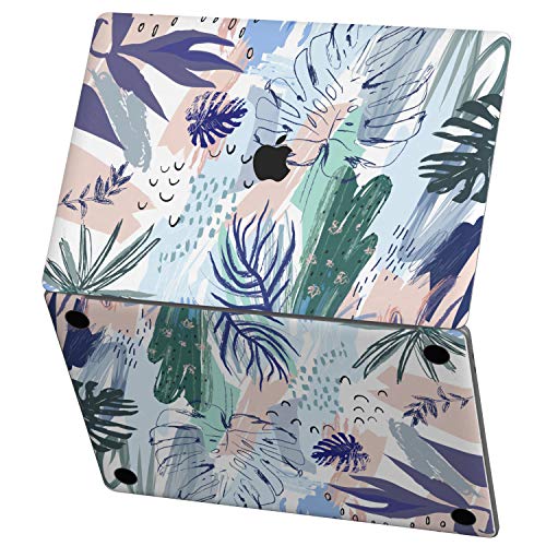 Wonder Wild Skin for MacBook Decal Vinyl Air 11 inch Apple Mac 13 Retina 12 Pro 15 Keyboard 2019 2018 2017 2016 2015 Protective Sticker Laptop Tropical Pattern Watercolor Art Cactus Leaves Abstract