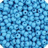 Czech Glass Seed Beads 11/0 Opaque Turquoise Blue - 23Gram Vial of DIY Jewelry Making Beads Preciosa (Jablonex)