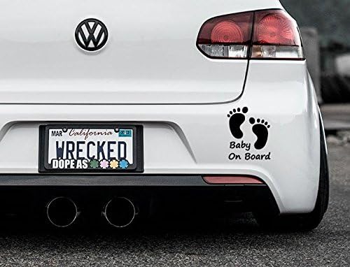 JasonCarlMorgan JCM Original Baby On Board Bumper Car Sticker Decal, Black
