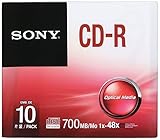 Sony 10CDQ80SS 80-min 700 MB 10 pack 48X CD-R in Slim Jewel Cases Lifestyles (Discontinued by Manufacturer)