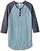 Alternative Men's Raglan 3/4 Sleeve Henley Shirt