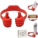 Honsky Thumbs-up Cell Phone Stand Holder, Tablet Stand Cradle for Desk Desktop Smartphone Cellphone Mobile Phone Tablets – Universal Adjustable Flexible, Deep Red