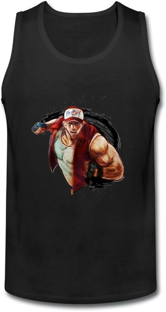 Terry Bogard Mens Slimfit Hooded Collar Style Orange Casual Vest