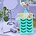 False Eyelashes, PrettyMakeUp 5 Pairs Black Long Thick Soft Flase Eye Lashes Reusable for Makeup Cosmetic Fake Eyelashes Christmas Gifts (Green)