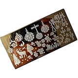 Vovotrade Christmas DIY Nail Art Image Stamp Stamping Plates Manicure Template