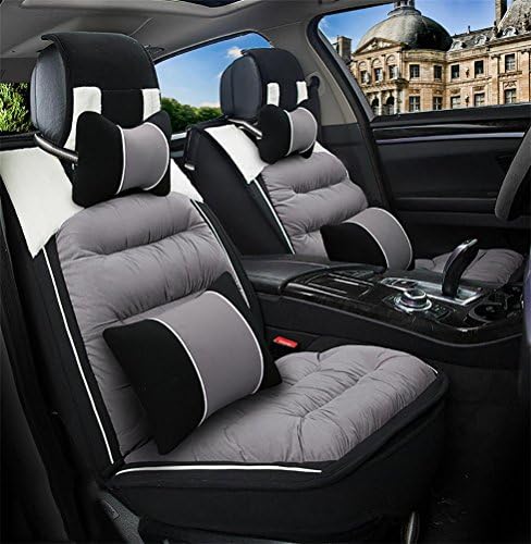 SEAT COVERS RUIRUI Car Cushions Feather, Front Rear Full Set Car for 5 Seats Vehicle Suitable for Autumn and winter