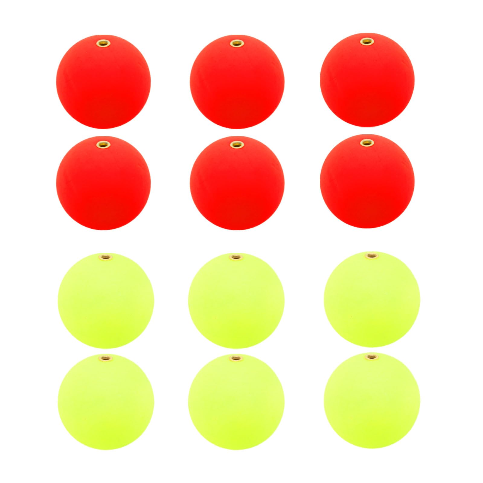 PATIKIL Fishing Bobber 27mm/1.1 Inch Dia, 12 Pack Slip Foam Floats Buoy Rig Stoppers for Crappie Trout Bass Fishing, Red,Yellow