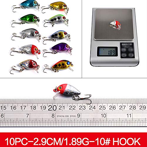 Angelköder 48 Stück Mixed Angelköder Kit of Metal Hart Elritze Und Weiche-Köder Geeignet for Fischarten Groß for Süß… – Bild 8