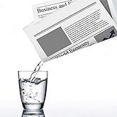 MilesMagic Magician's Appearing and Disappearing Liquid from Newspaper Gimmick Prop Magic Trick