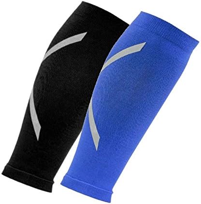 Maingon Sport Calf Compression Sleeve for Men &amp; Women 20-30mmHg For Running Cycling Air Travel Support Circulation &amp; Recovery (L, Black)