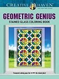 Creative Haven Geometric Genius Stained Glass Coloring Book (Creative Haven Coloring Books) by Henry Shaw